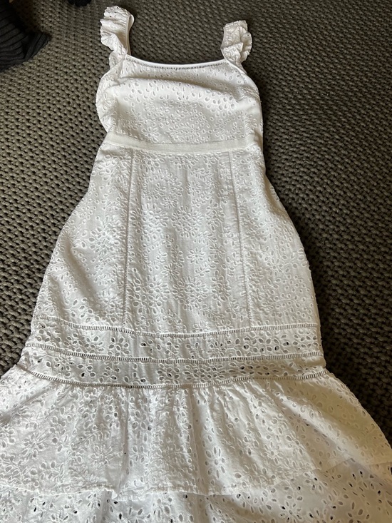 Banana Republic Dresses & Skirts - Banana Republic White Eyelet Tiered Sundress Maxi